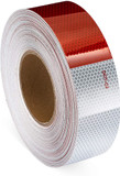 WOD Retroreflective Tape with Red & White High Reflectivity Stripes - 5-year Warranty, RT5DOT-S