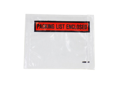 WOD Pressure Sensitive Envelope "Packing List Enclosed", 4.5"x5.5" (Pack of 1000) Self Adhesive for Invoice Enclosed Bag, PSE