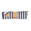 Mog & Bone Fleece Pet Blanket - Navy Hamptons Stripe Print