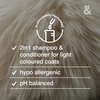 Rufus & Coco 2 in 1 Bright White Wash Shampoo & Conditioner (200ml bottle)