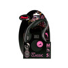 Flexi Classic Retractable Dog Lead Black - Medium 5m