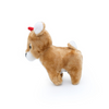 ZippyPaws Holiday Reindeer Plush Squeaker Toy for Dogs