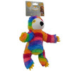 Snuggle Buddies Sloth Plush Squeaker Dog  Toy Rainbow (Small)