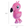 Outward Hound Fire Biterz Flamingo Plush Dog Toy (Small)