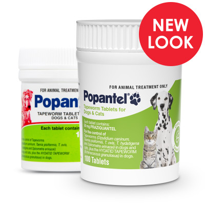 Popantel Tapeworm Tablets For Dogs & Cats (100 tablets)