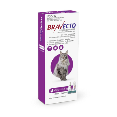 Bravecto Cat Spot-on Purple 6.25-12.5kg
