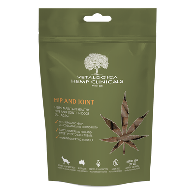 Vetalogica Hemp Clinicals Hip and Joint Dog Treats (225g)