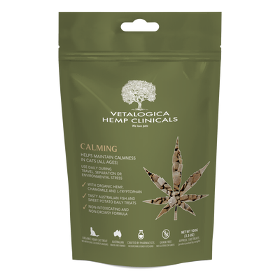 Vetalogica Hemp Clinicals Calming Cat Treats (100g)