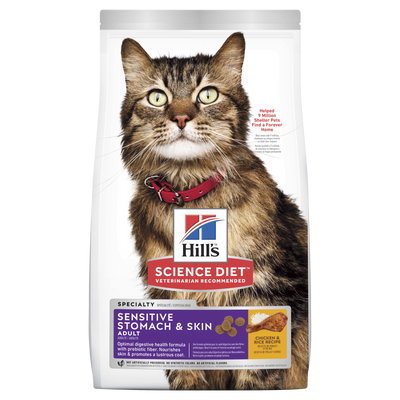 Hill's Science Diet Sensitive Stomach & Skin Adult Dry Cat Food