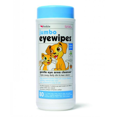Petkin Jumbo Eye Wipes Gentle Eye Area Cleanser For Dogs & Cats