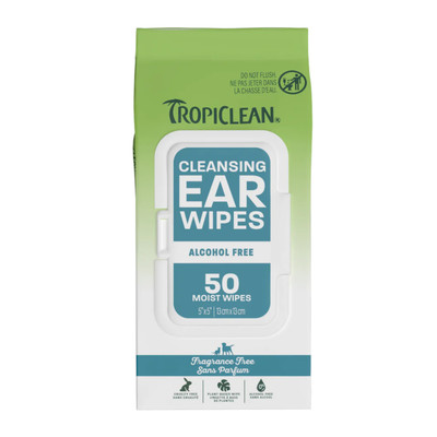 TropiClean Cleansing Ear Wipes (50 pack)