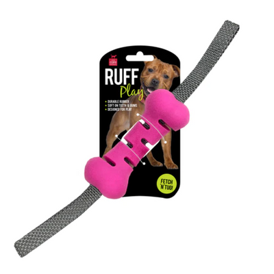 Ruff Play Fetch and Tug Bone Toy for Dogs