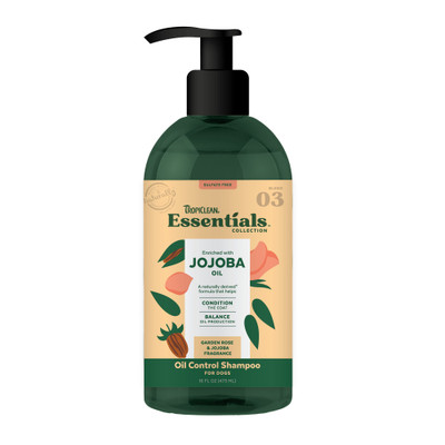 TropiClean Essentials Jojoba Oil Shampoo For Dogs (473mL)