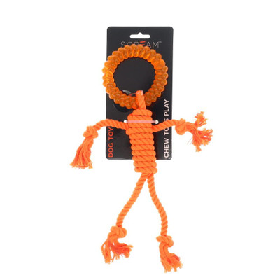 Scream Rope Man with TPR Head Loud Orange (30cm)