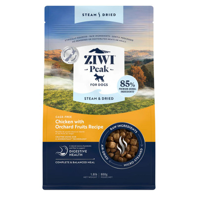 Ziwi Peak Steam & Dried Cage-Free Chicken with Orchard Fruits Dry Dog Food