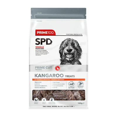 Prime100 SPD Prime Cut Kangaroo Dog Treats (100g)
