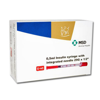 Caninsulin Syringes (MSD) 0.5ml 40IU/ml