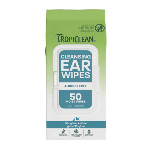 TropiClean Cleansing Ear Wipes (50 pack)