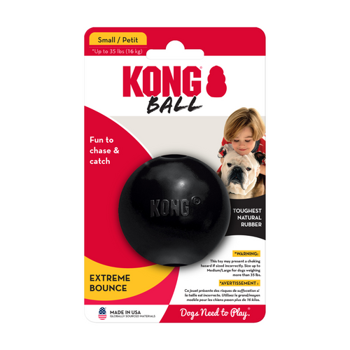KONG Extreme Ball Hondenspeelgoed - Medium/Large, Zwart x 2