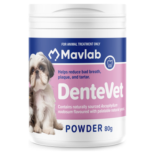 DenteVet Anti-Plaque Powder for Dogs and Cats (80g)