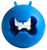 Rogz Fred Treat Dispensing Ball Toy For Dogs - Blue - Face