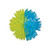 Scream Galaxy Squeaker Ball Loud Green/Blue Dog Toy - Small 5cm 