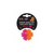 Scream Galaxy Squeaker Ball with Spikes in Loud Pink Orange Dental Chew Toys for Dogs - Small 5cm - with Tag