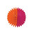 Scream Galaxy Squeaker Ball with Spikes in Loud Pink Orange Dental Chew Toys for Dogs - Medium 8.4cm
