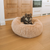 Sash Calming Dog Bed Beige - S/M 80cm