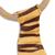 Beco Recycled Soft Tiger Dog Toy