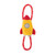 ZippyPaws RopeTugz Spaceship Interactive Durable Rope Dog Toy