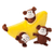 ZippyPaws Zippy Burrow Monkey 'n Banana Interactive Squeaker Dog Toy