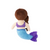 ZippyPaws Storybook Snugglerz Maddy the Mermaid Plush Squeaker Toy for Dogs