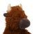 Rosewood Rope Core Cow Tough Plush Squeaker Dog Toy