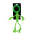 Scream Rope Man with TPR Head Loud Green (30cm)
