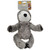 Snuggle Buddies Sloth Plush Squeaker Dog  Toy Grey (Small)