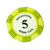 DoggyTopia Poker Club Green Poker Chips Plush Dog Toy