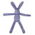 Snuggle Friends Purple Rabbit Plush Dog Toy