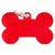 My Family Basic Bone Pet Tag Red