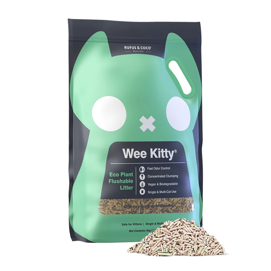 Rufus & Coco Wee Kitty Eco Plant Wheat & Soy Cat Litter
