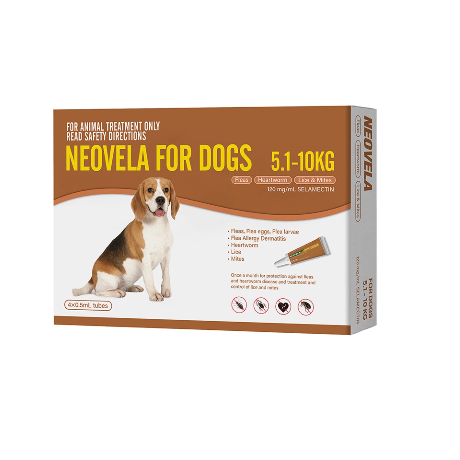 Neovela Flea And Worming for Medium Dogs (Selamectin) 5.1kg to 10kg