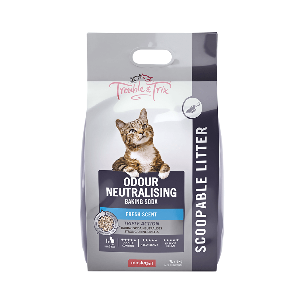 Trouble & Trix Clumping Odour Neutralising With Baking Soda Cat Litter