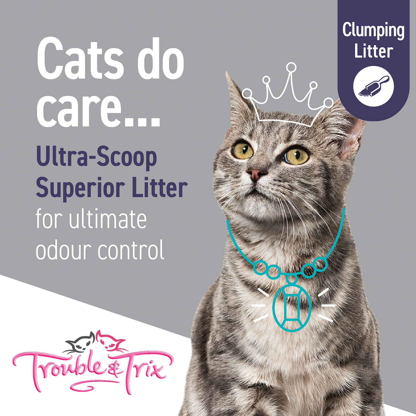 Trouble & Trix UltraScoop Clumping Cat Litter (10 Litre) Pet Chemist