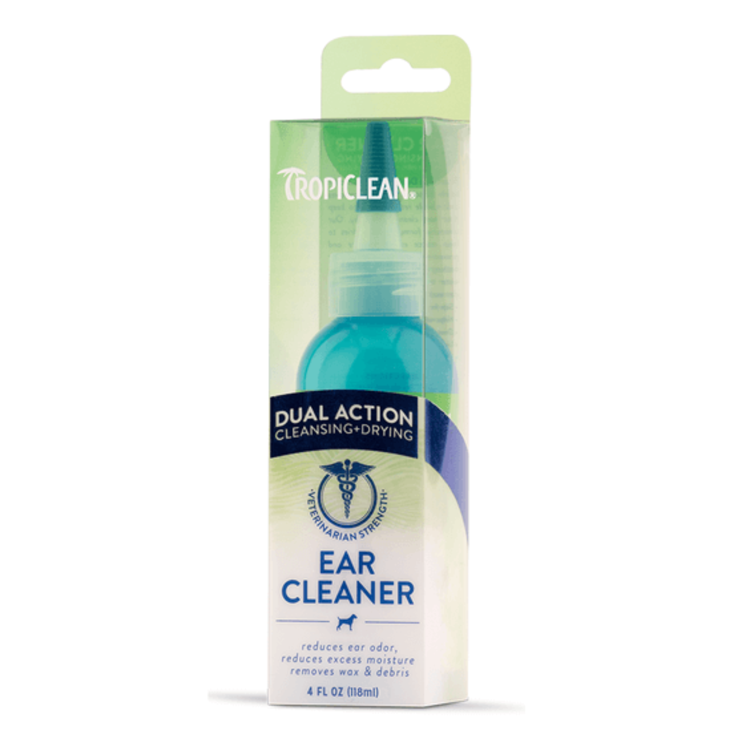 Tropiclean Dual Action Cleansing & Drying Ear Cleaner For Dogs (118ml