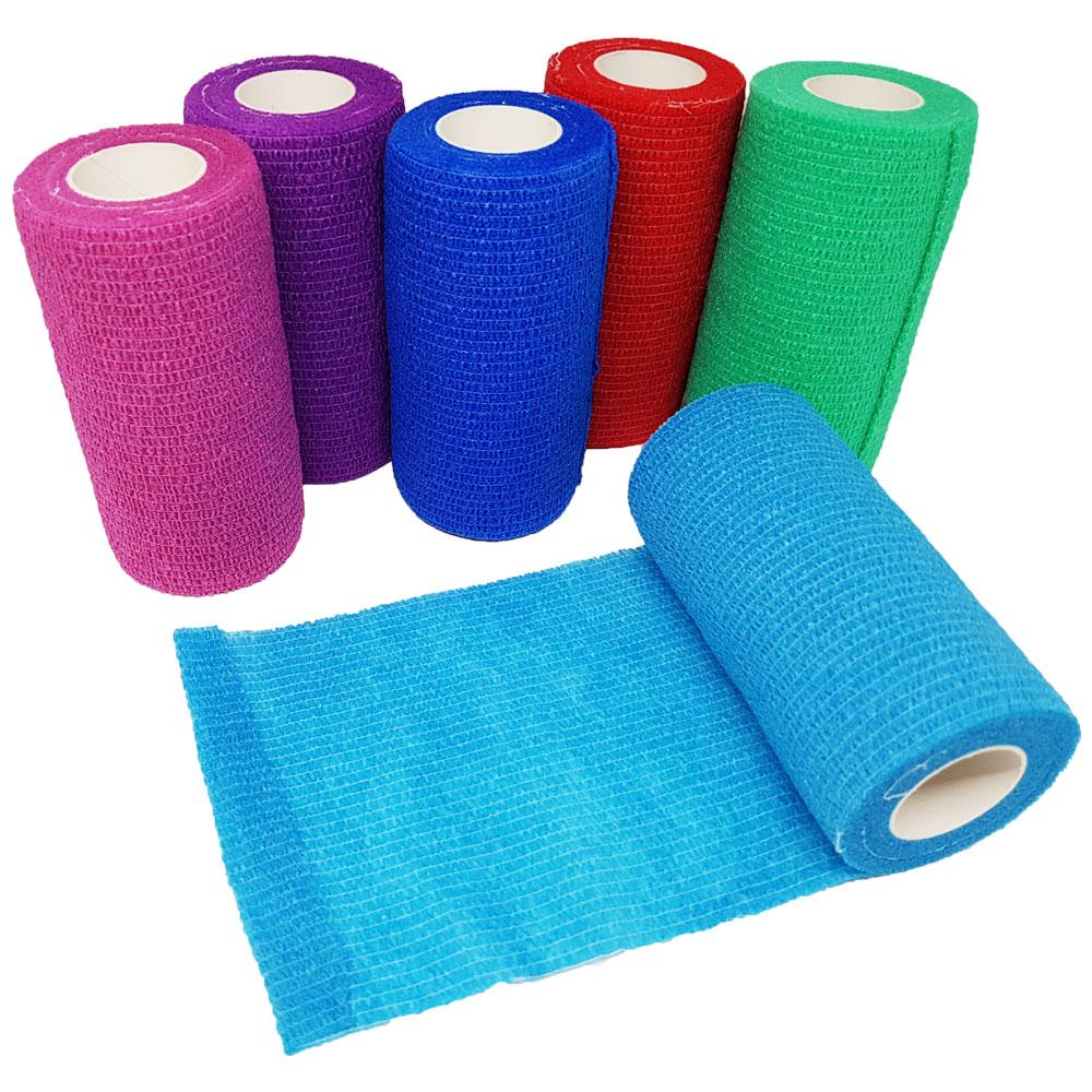 Bare Medical 10cm x 4.7m Cohesive Bandage Packs (Assorted Colours)