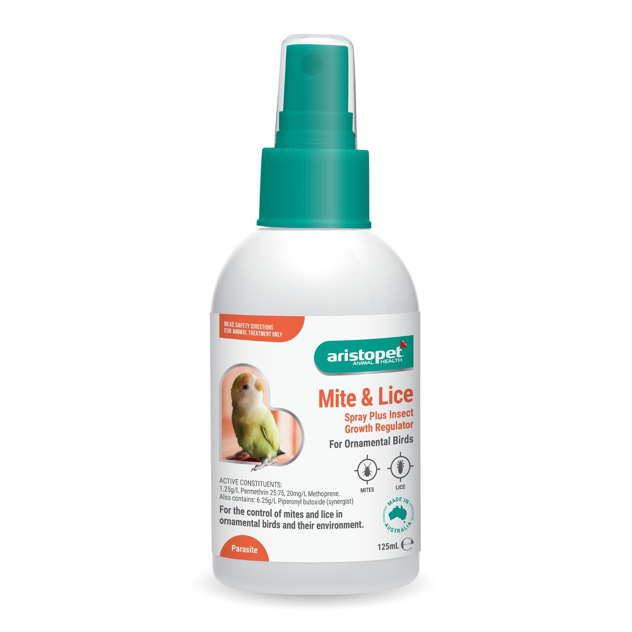 Aristopet Mite And Lice Spray For Ornamental Birds