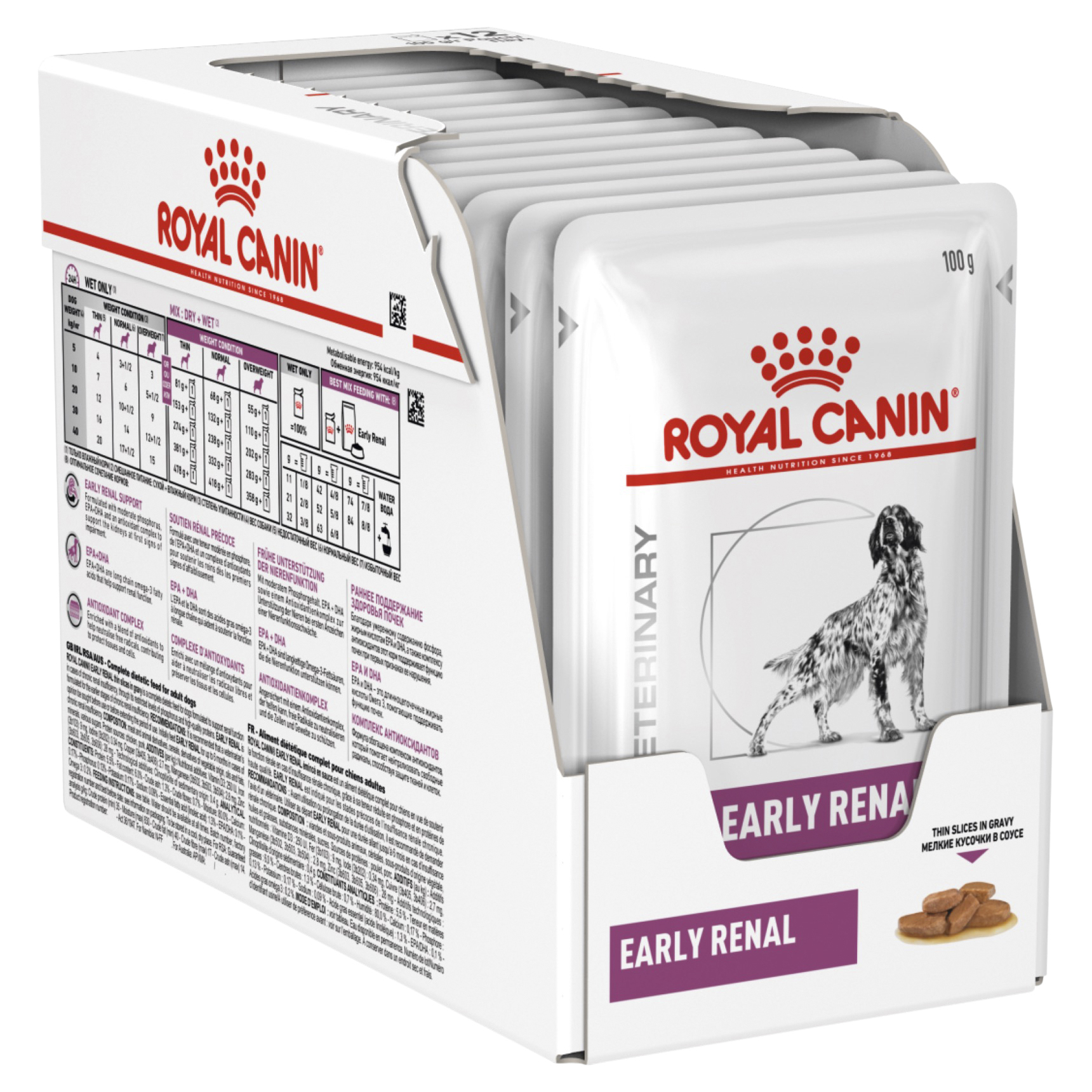 Royal canin renal support wet deals dog food