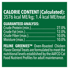 Greenies Feline Chicken Flavour Dental Treats For Cats