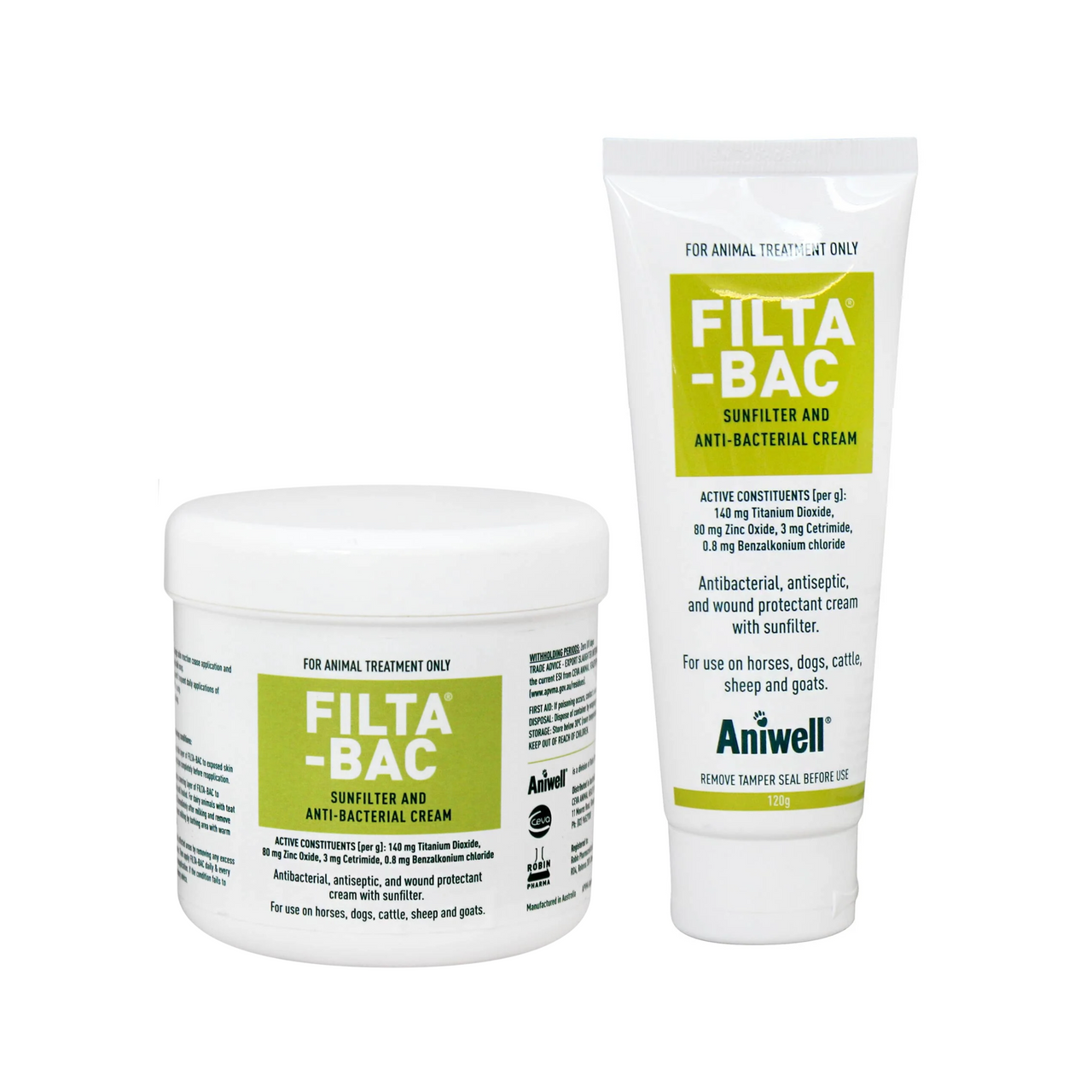 Filta-Bac Sunfilter & Anti-Bacterial Cream