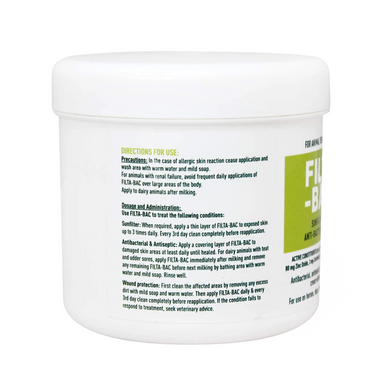 Filta-Bac Sunfilter & Anti-Bacterial Cream 500g jar